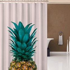 알럽홈 플랜츠 무드 방수 샤워커튼 Type4 180 x 180 cm, 혼합색상, 1개