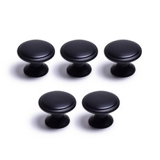 손잡이세상 Ildan 1孔家具把手 黑色, 5個