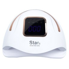 STAR2凝膠美甲燈, 1個, 白色（金柄）