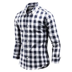 DAKUANG 男款格紋長袖襯衫 C08D14_sp2181