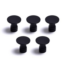 Sonjabisesang 黃銅喇叭單孔家具把手 黑色, 5個