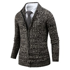 DAKUANG 男款混針織拉鍊外套 cd1724