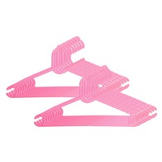베베훅 아동 샤이니 심플 옷걸이, 핑크, 16개