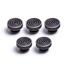 把手世界 年輪 1孔 家具把手 仿古錫, 5個