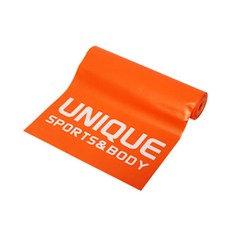 유니크스포츠앤바디 라텍스 밴드 중급형, 오렌지, 1개