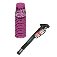 SPEED STACKS 高級標準杯+快速支架, 豹紋（杯），隨機發貨（快裝）