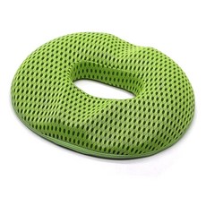 網眼甜甜圈坐墊, 綠色, 1個