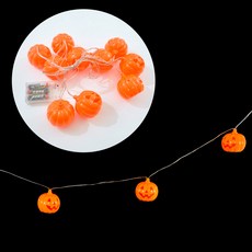 PARTYSHOW 萬聖節豪華LED南瓜拉旗, 橘色, 1個