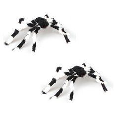 PARTYSHOW 萬聖節大型蜘蛛模型, 白色, 2個