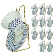 扭紋標準型杯碟架, GOLD, 12個