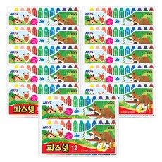 아모스 파스넷 크레용 12p세트, 12색