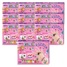 AMOS 珠寶玻璃裝飾, 10個, 混合顏色