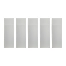 abm 半透明鉛筆袋 大, 白色, 5個