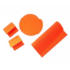 GENIAL 小狗造型矽膠隔熱墊+廚房隔熱把手+矽膠飯糰捲簾 B款, 混色, 1套