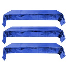 마켓감성 알루미늄 호일 파티 식탁보 블루 1 x 2.7 m, 1개입, 3개