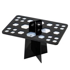 7 CHILFACE MAKEUP BRUSH 化妝刷具架, 黑色, 1個