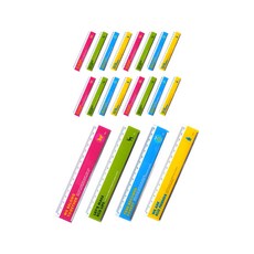 아이비스 스틸 플러스 직자 15cm 08391 4종 x 5p 세트, 핑크, 그린, 블루, 옐로우, 1세트