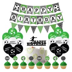 EMOKUBEE 主題生日派對組合 足球, 混合顏色, 1套