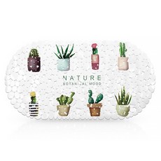 알럽홈 PVC 욕실 프린팅 논슬립 매트, 선인장, 1개