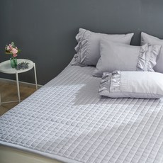 g BEDDING Eva 莫代爾超細纖維兩用墊毯, 灰色