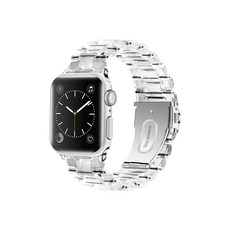 VICHELLE Apple Watch 1 透明水晶錶帶 42mm, 白色的, 1個