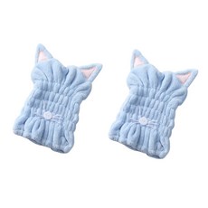 柔軟乾髮巾 SG06, 藍色, 2個