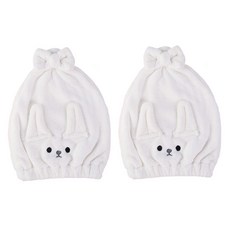 柔軟髮巾 SG10, 白色的, 2個