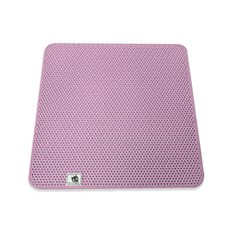 ruzen 貓廁所雙層控砂墊, 粉色的