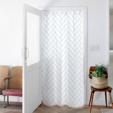 北歐風遮蔽門簾窗簾, 人字紋