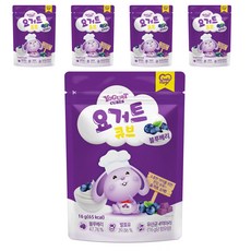제이온 치키몽키 동결건조 요거트 큐브, 5개, 블루베리맛, 16g