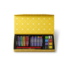 dreamART 黃色案例藝術用品套組 MS-28P, 24色, 1組