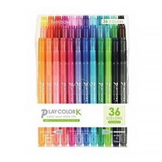 Tombow 蜻蜓牌 Play Color K 36種簽字筆套組, 混色, 1套