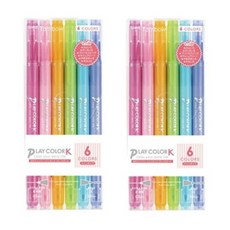 Tombow 蜻蜓牌 Play Color K 6款簽名筆B套組, 混色, 2套