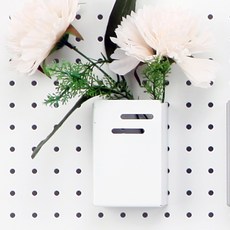 takongpan 一鍵式迷你口袋層架 6 x 9.5 x 4 cm, 1個, 白色