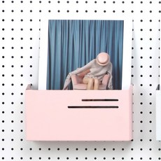 takongpan 一鍵式口袋層架 中 22 x 12 x 6 cm, 1個, 粉紅色