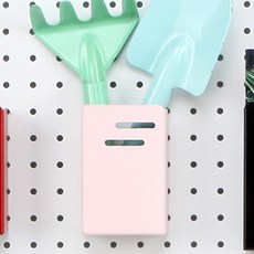 takongpan 一鍵式迷你口袋層架 6x9.5x4cm, 1個, 粉紅色