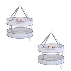 아리코 접이식 빨래 건조 넓은망 원형라운드 2단 L 61 x 12 x 12 cm, 1개입, 2개