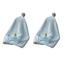 柔軟髮巾 SG02, 藍色, 2個