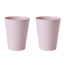素色垃圾桶 9L, 粉色的, 2個