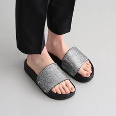 Dangolunni 女款亮片帶厚底拖鞋