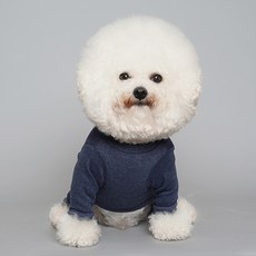 Bydamsumi 狗狗基本款素色四腳衣, 海軍藍