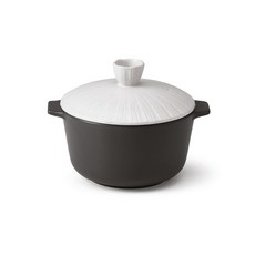KwangJuYo 貝殼系列白色附蓋耐熱砂鍋, 1件, 17cm