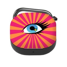 NUART Buds Live/Buds Pro/Buds 2 設計款硬殼保護套, 單一商品, 普普風眼睛, 1個