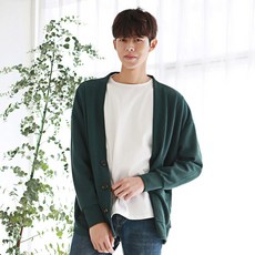 BIG SIZE CLUB 男款 BA 寬鬆針織開襟衫