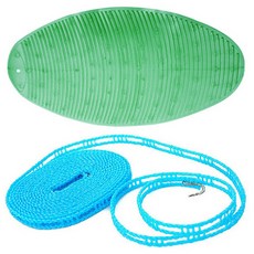 吸附式洗衣板 大型+防滑洗衣繩 藍色 3m, 綠色, 1套