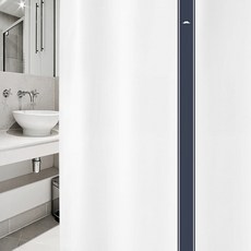 北歐風格浴簾 SC910 S號 1520*1880mm+塑膠掛鉤 12入, 1套, 混色系