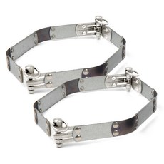 Brandyan 手工藝用六角彈片口金框架 O環型25cm, 銀色, 2個