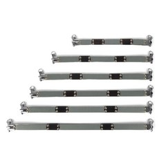 BrandYarn 手工藝用六角口金框架 O形環 6件組, 銀色, 1套