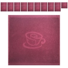 Cafe Haengju Shiraz Living 咖啡廳抹布 紫紅色, 20個