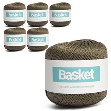 Brandyan 籃子編織線, 07號 橄欖綠, 6個